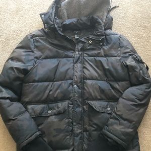 Forever 21 Mens Cameo Puffer Winter Jacket